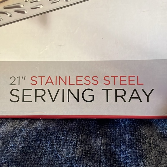NIB PARINI Stainless Steel Serving Tray - Picture 3 of 4